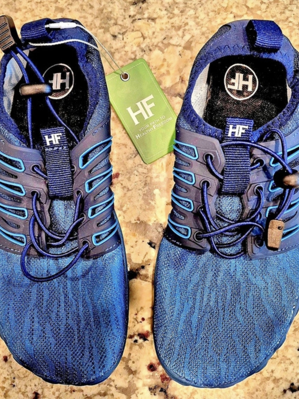 Hike Footwear Women's Barefoot Wide Toe Box Shoes In Navy Blue & Black NWT